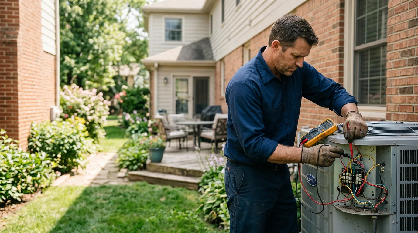 HVAC technician working near Newcastle, UT